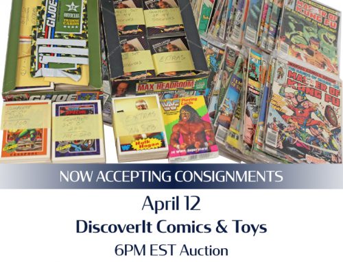 April 12 DiscoverIT Comics & Toy Auction